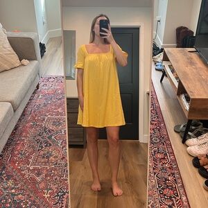 Perfect yellow summertime dress